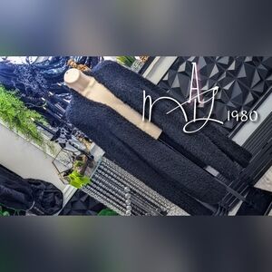 A MTL 1980 Black Sweater Cardigan XL-2X